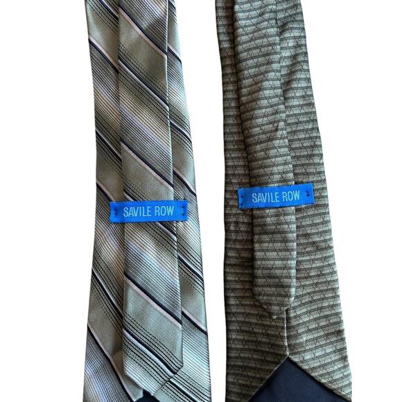 SAVILLE ROW MENS TIE Silk Necktie 2 NWT Men’s Wear - Picture 1 of 1